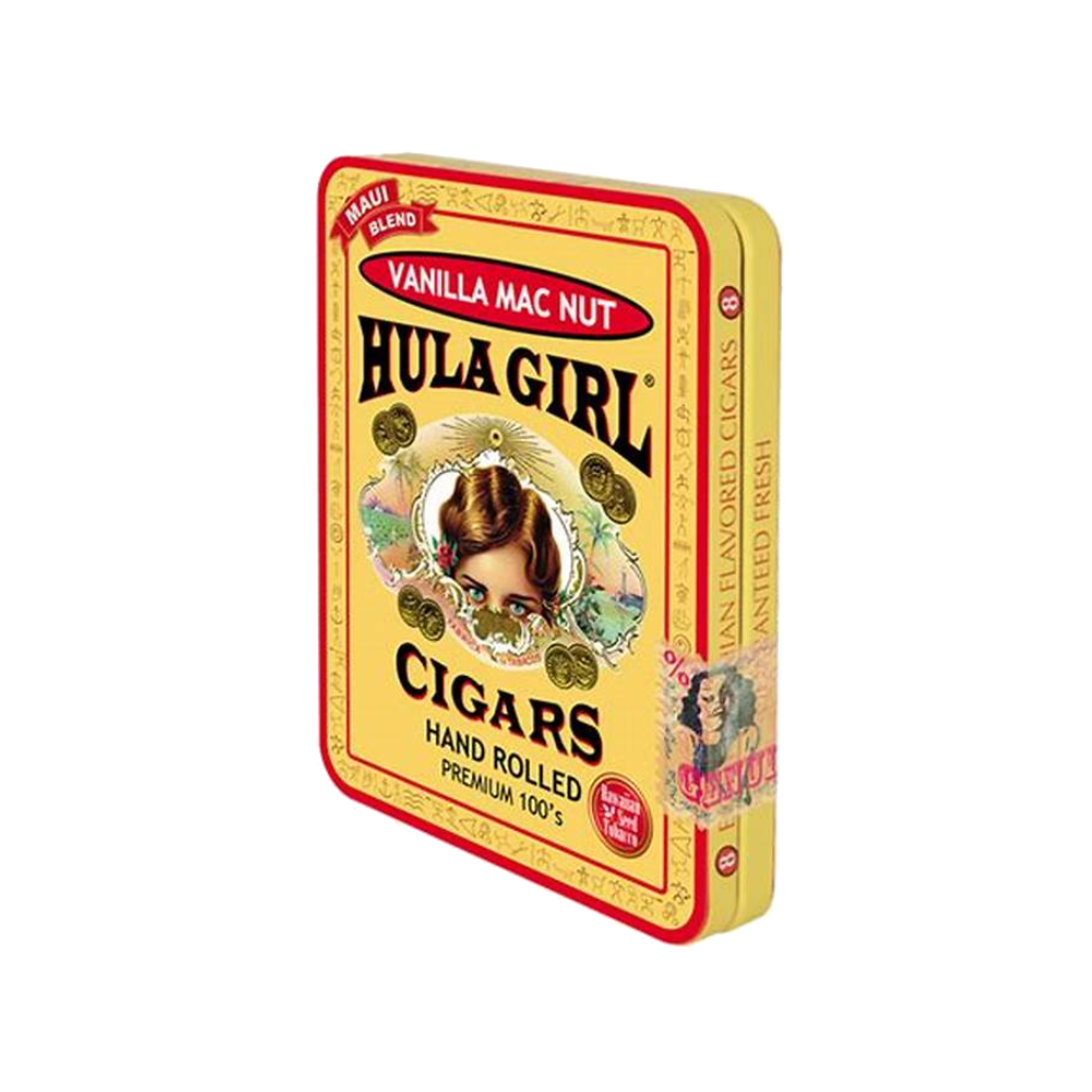 HULA GIRL MANGO MAC NUT CIGAR 14-8PK TIN