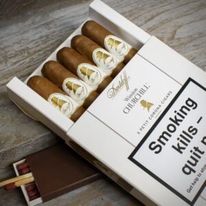 Davidoff Winston Churchill (Artist) Petit Corona Cigars – Pack of 5